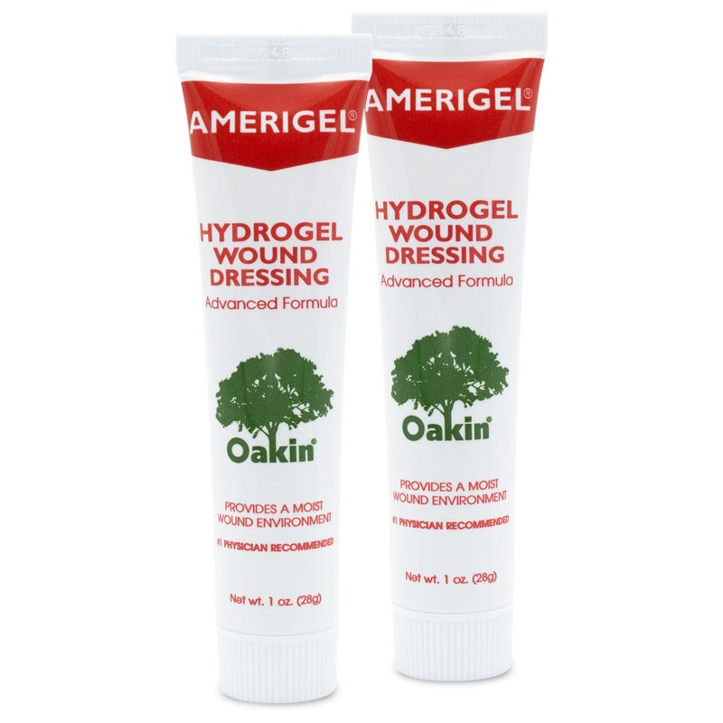 AMERIGEL Hydrogel Wound Dressing 1 oz Two Pack Provides MoistureRich Healing Environment for Dry Wounds